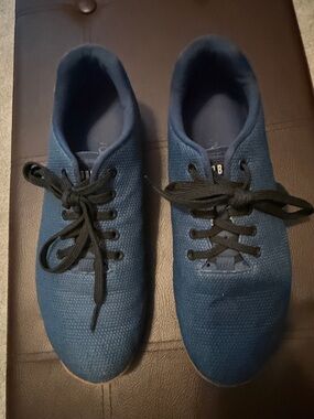 NOBULL Navy Knit Training Shoes with Black Laces